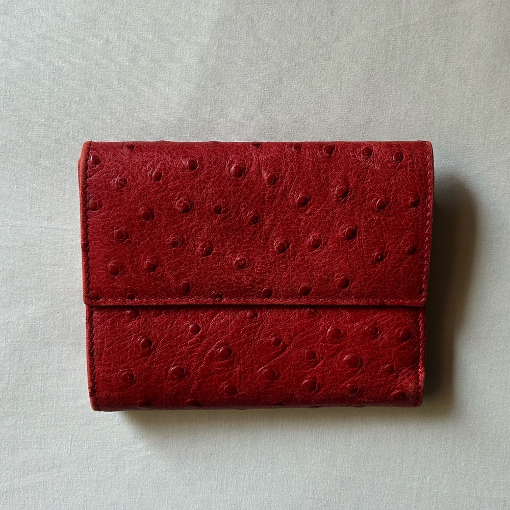 Furla Ostrich Leather Wallet